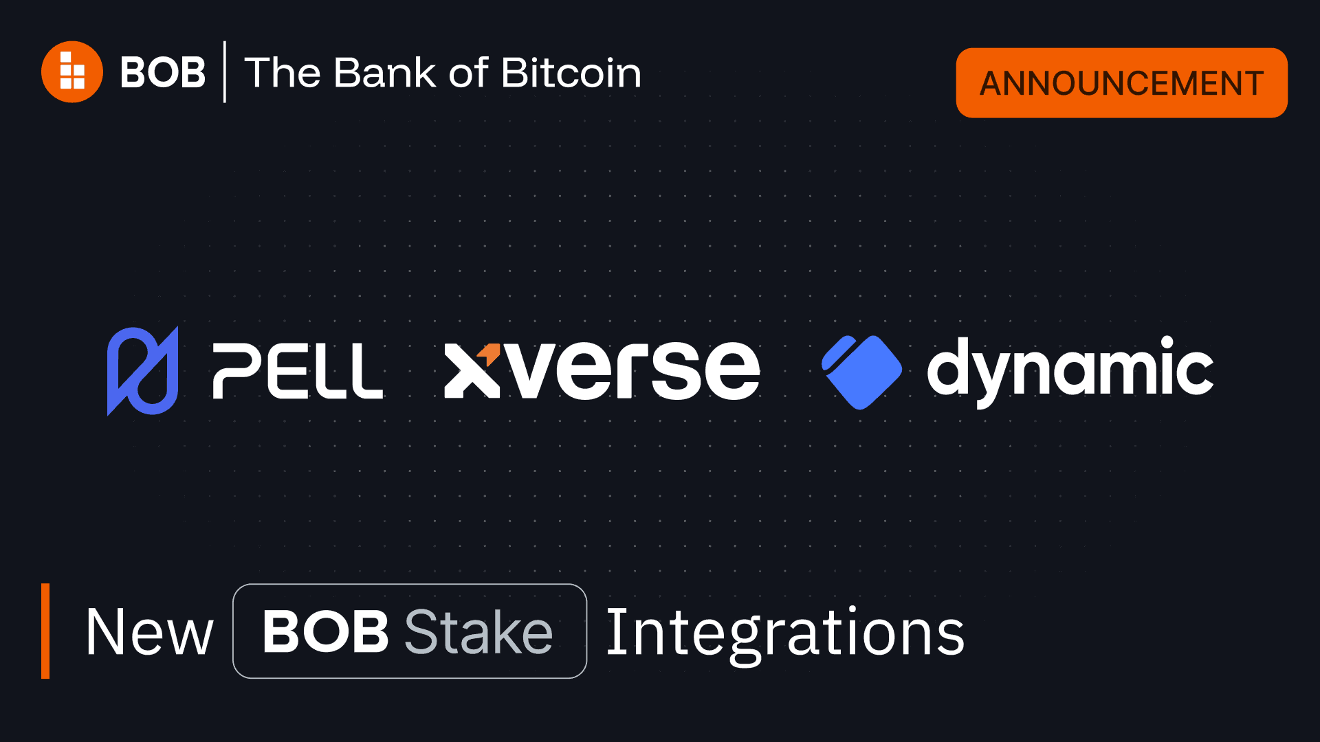 Xverse wallet and Pell restaking network integrate BOB 1-click staking