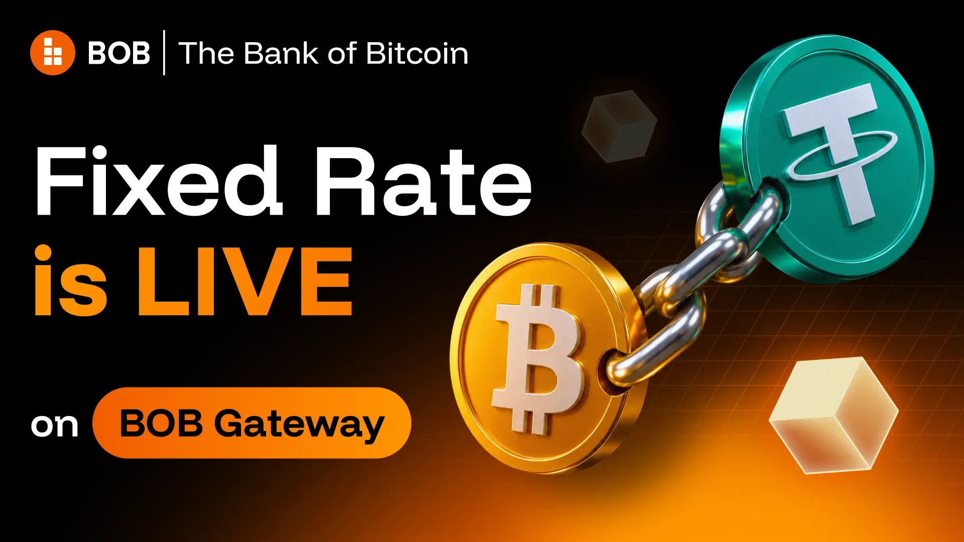 Fixed rate is live on BOB Gateway